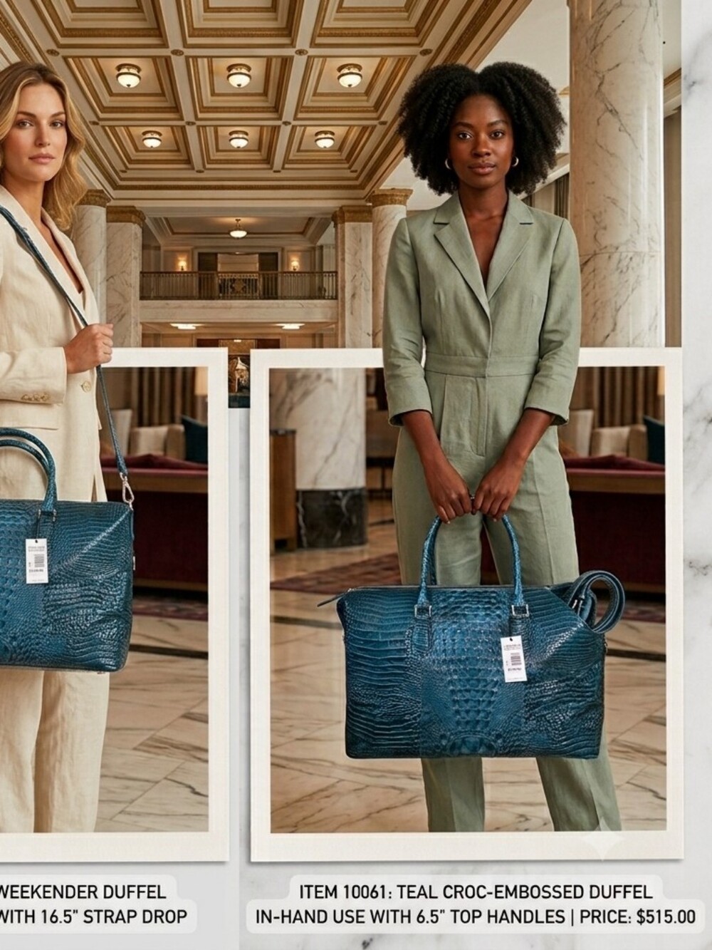Brahmin Duxburry Weekender In Green Ombre